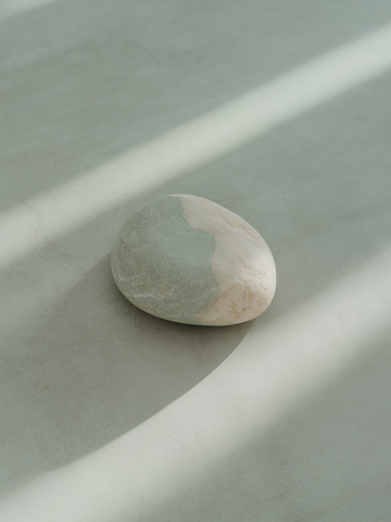 Blue Stone Minimalist Framed Poster
