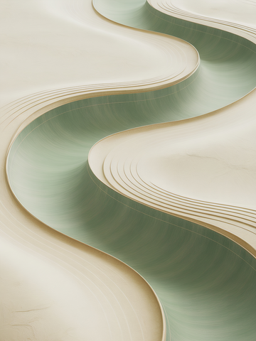 Serene River Minimalist Framed Art