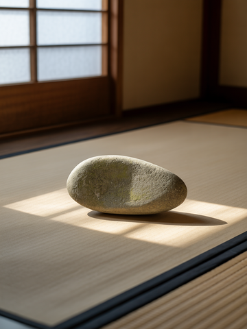 Peaceful Stone Zen Framed Poster