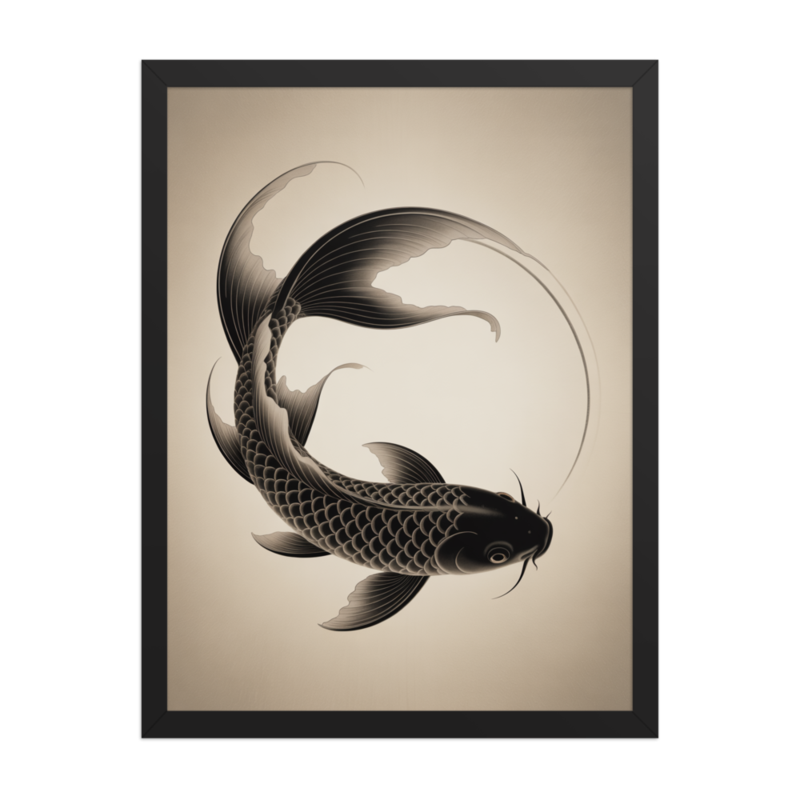 Serene Koi Framed Poster
