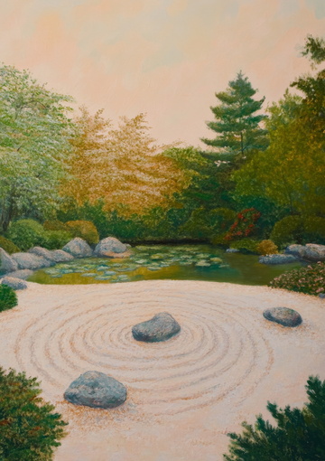 Serene Zen Garden Framed Art