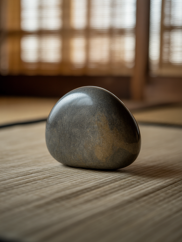 Serene Stone Minimalist Framed Art