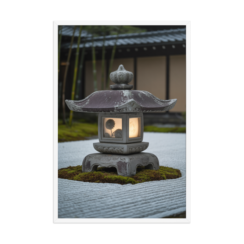 Serene Zen Garden Framed Poster