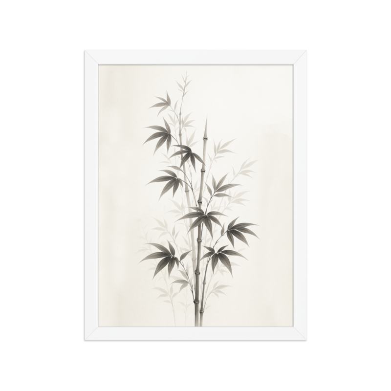 Zen Bamboo Essence Framed Poster