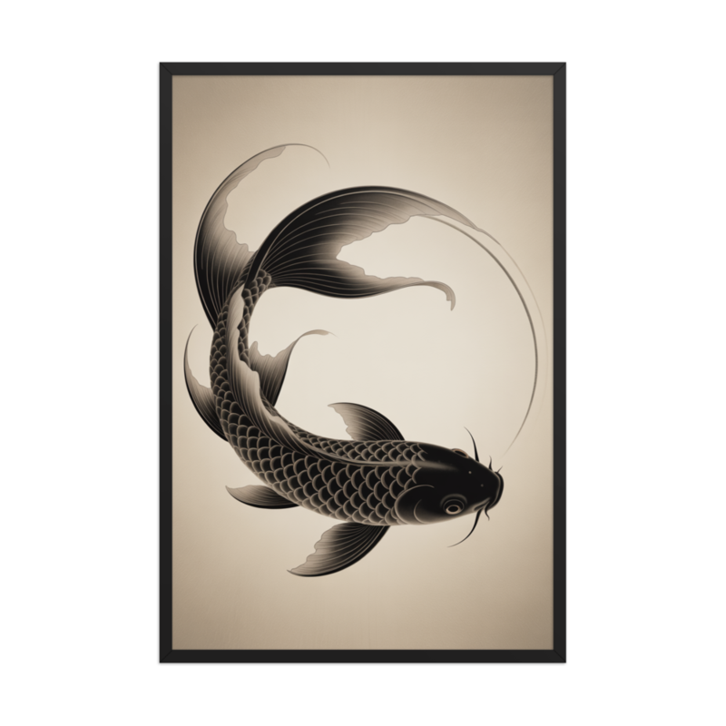 Serene Koi Framed Poster