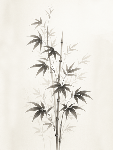 Zen Bamboo Essence Framed Poster