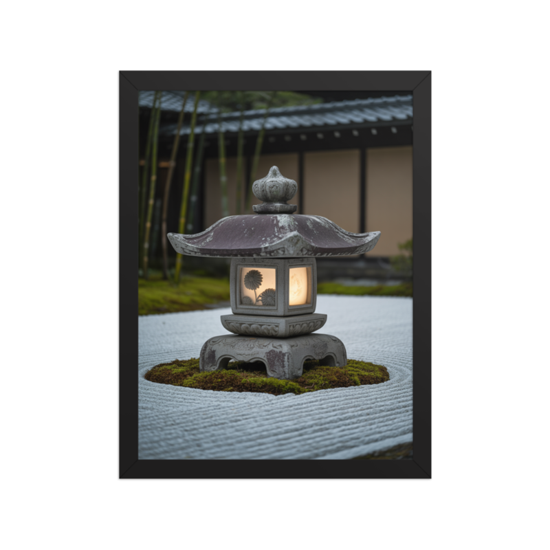 Serene Zen Garden Framed Poster