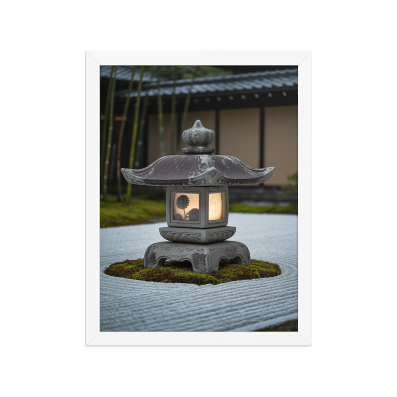 Serene Zen Garden Framed Poster