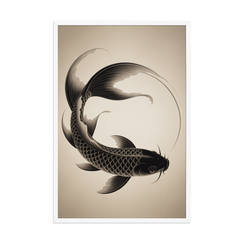Serene Koi Framed Poster