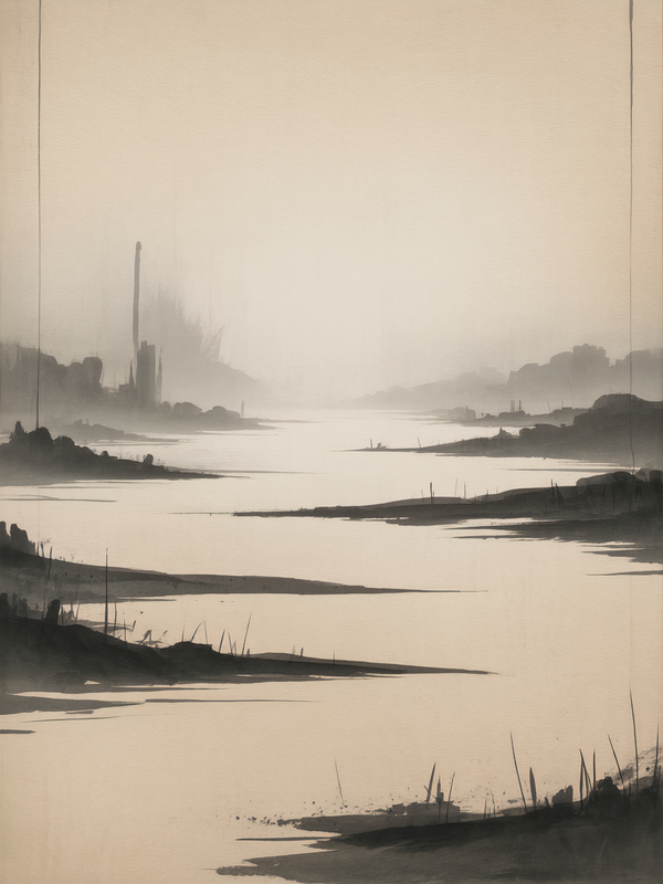 Tranquil Anduin River Framed Poster