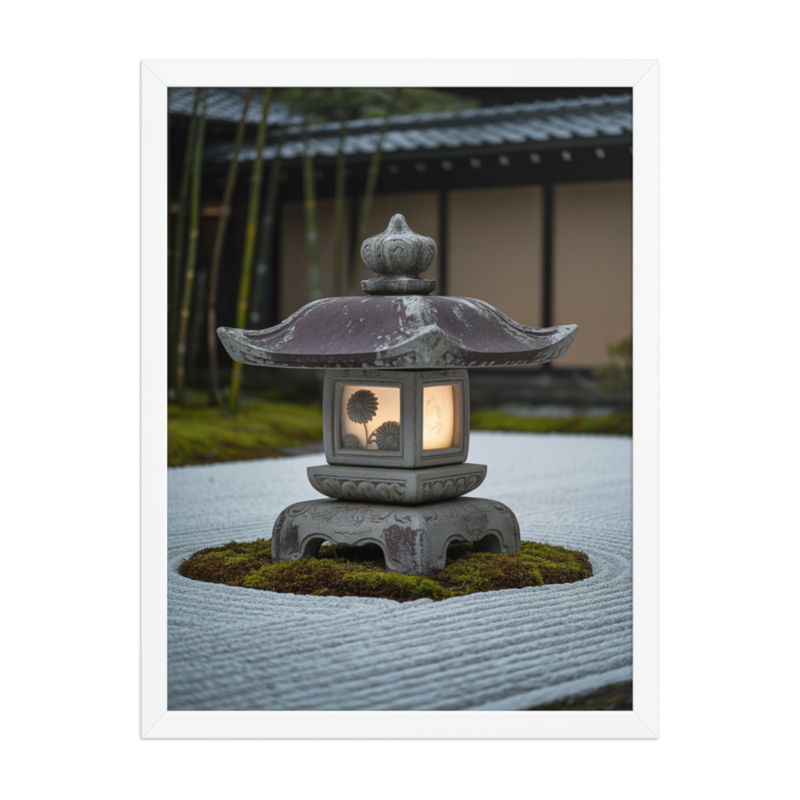 Serene Zen Garden Framed Poster